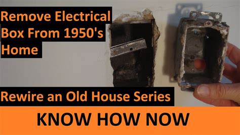 are you required to remove old electrical boxes|remove old electrical box from wall.